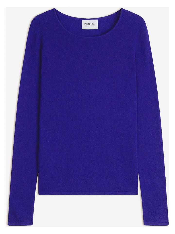 Perfect Cashmere Kaszmirowy sweter "Oprah" w kolorze niebieskim rozmiar: S