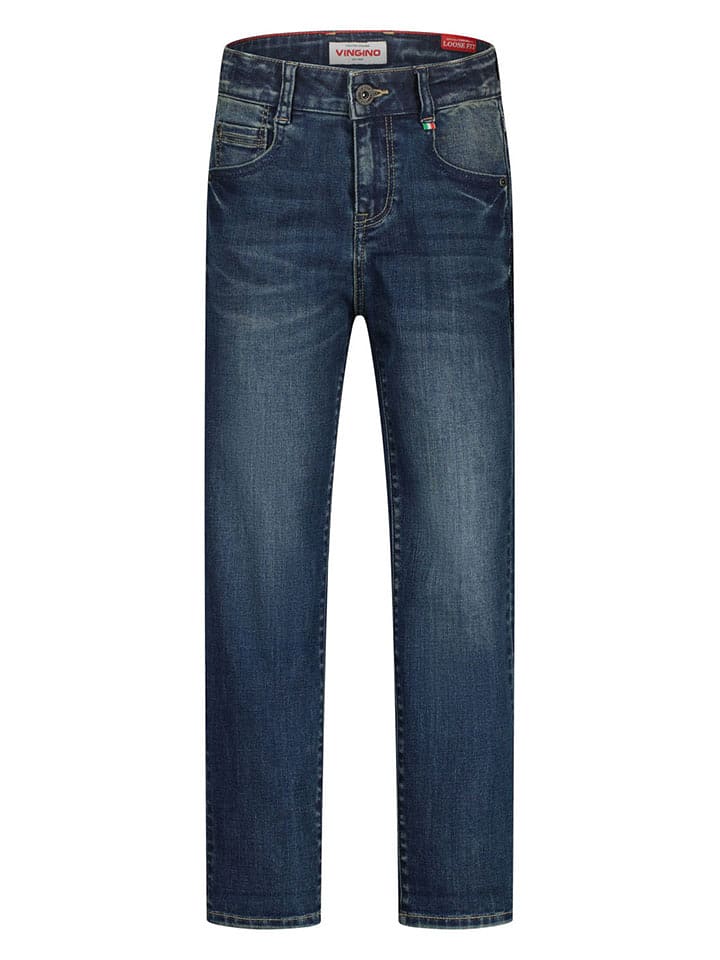 Vingino Dżinsy - Comfort fit - w kolorze granatowym rozmiar: 134