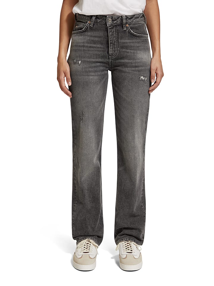 Scotch & Soda Dżinsy - Regular fit - w kolorze antracytowym rozmiar: W27/L32