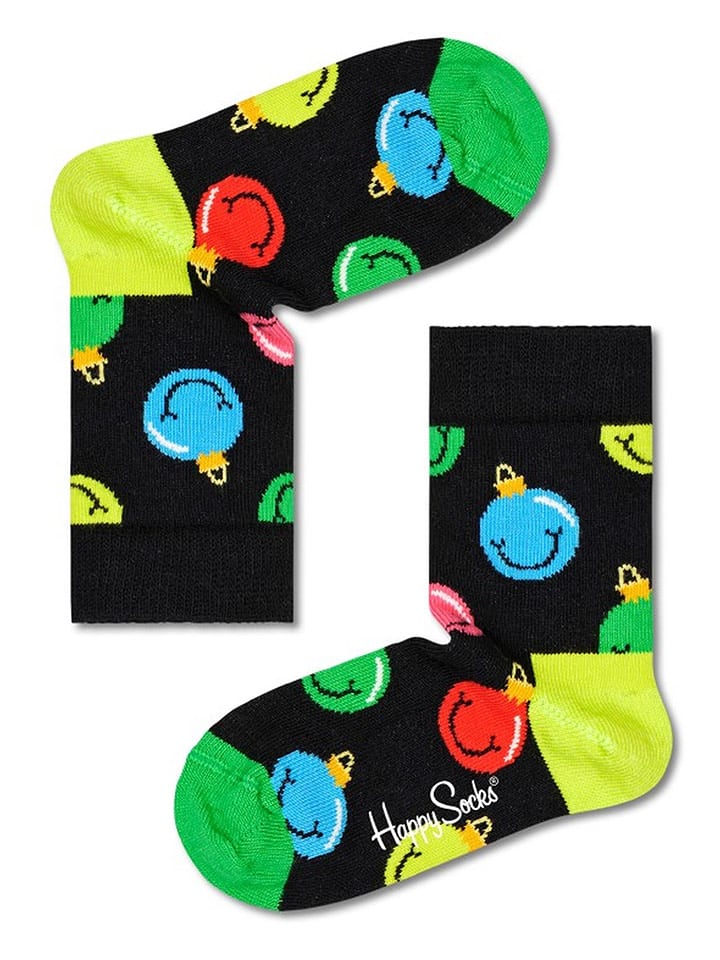 Happy Socks Skarpety w kolorze czarnym ze wzorem rozmiar: 22-24