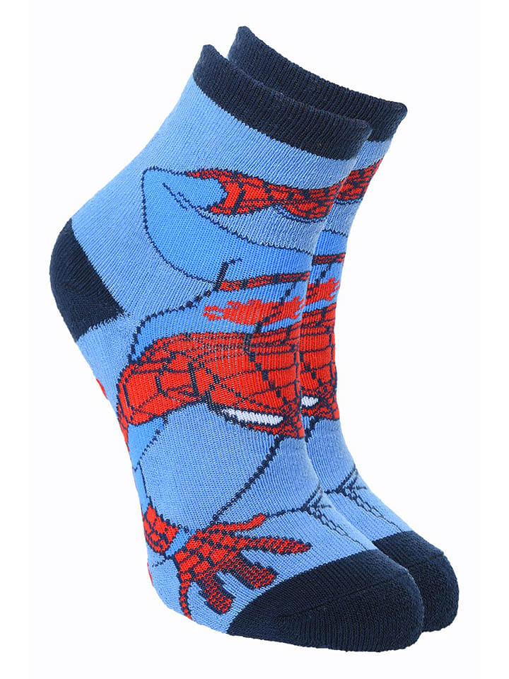 Spiderman Skarpety "Spider-Man" w kolorze błękitnym rozmiar: 23-26