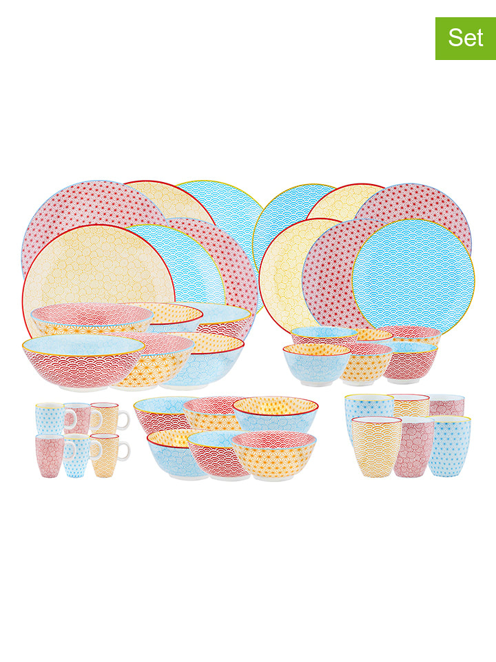 Björn 42-częściowy zestaw "Color" w kolorze czerwono-żółto-błękitnym rozmiar: onesize