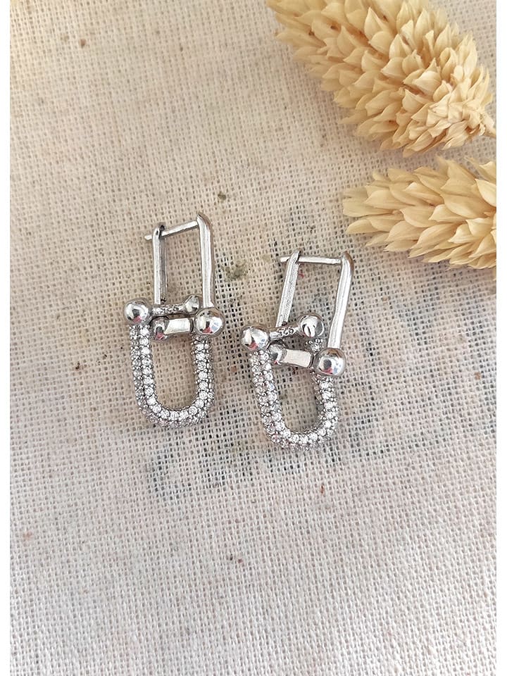 Miu Silver Srebrne kolczyki z cyrkoniami rozmiar: onesize