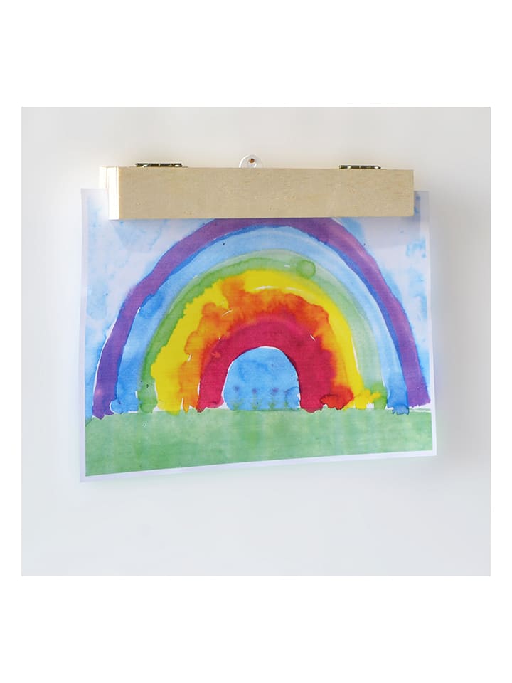 hippodino Wieszak w kolorze beżowym na rysunki - 25 x 8 x 3,6 cm rozmiar: onesize