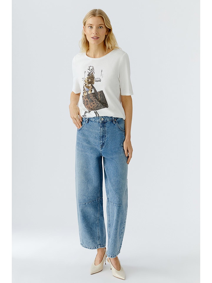 Oui Koszulka w kolorze białym rozmiar: 38