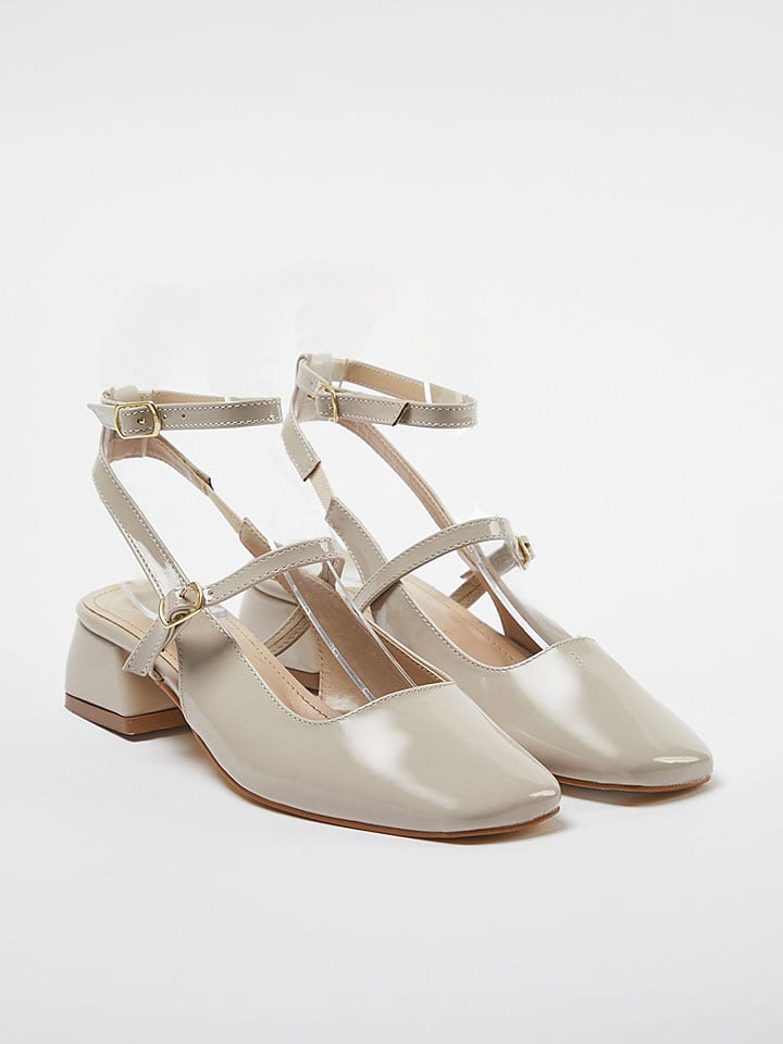 trendyol Czółenka w kolorze kremowym rozmiar: 38