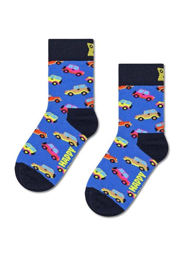 Happy Socks Skarpety "SUV" w kolorze niebieskim ze wzorem rozmiar: 33-35