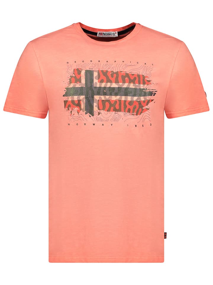 Geographical Norway Koszulka "Jopograph" w kolorze pomarańczowym rozmiar: XXL