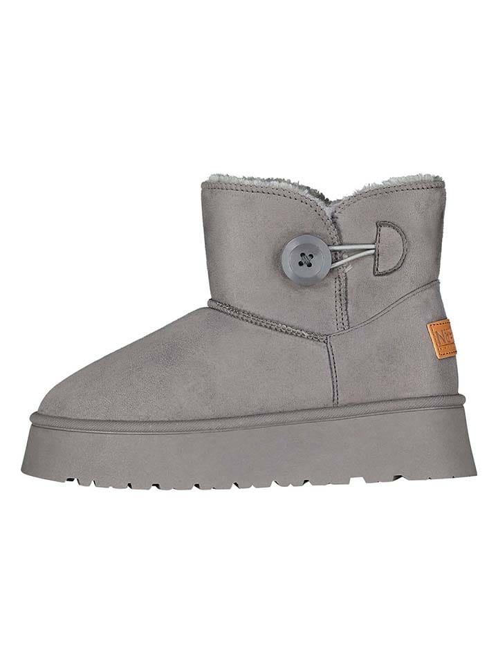 Geographical Norway Botki zimowe "Osiris" w kolorze szarym rozmiar: 38