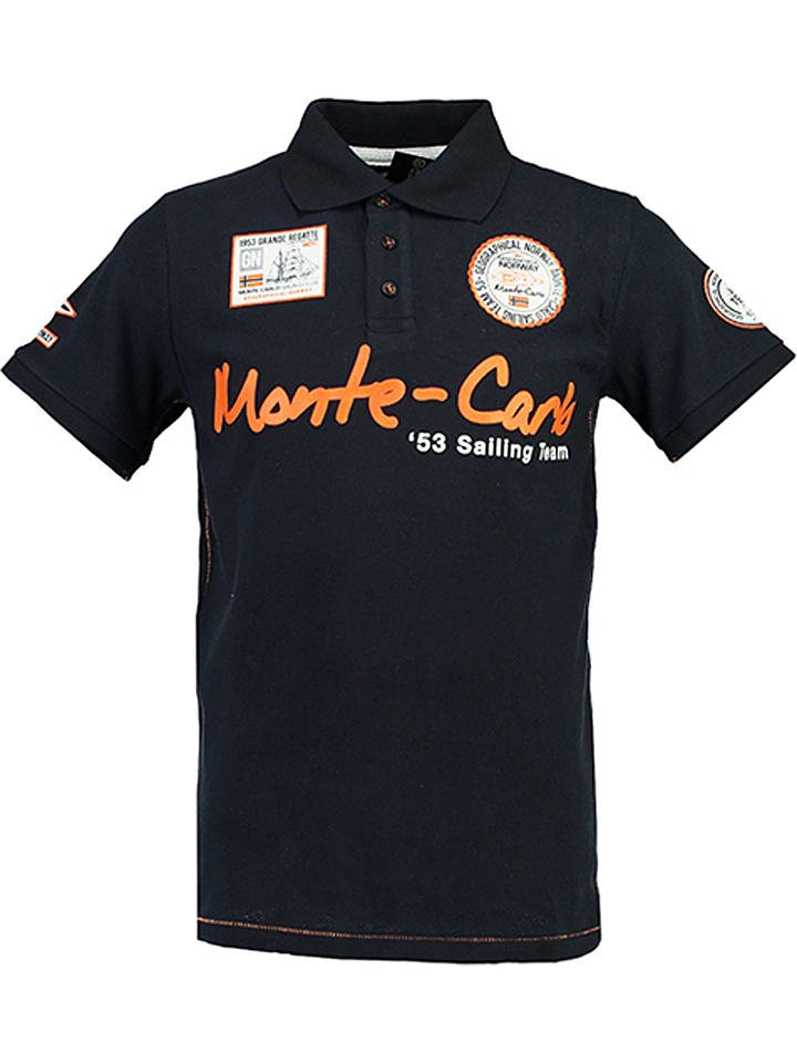 Geographical Norway Koszulka polo w kolorze granatowym rozmiar: 140