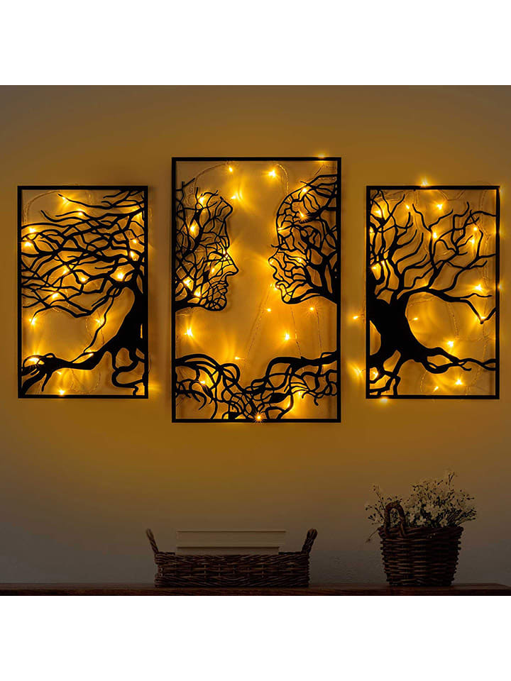 ABERTO DESIGN Dekoracja ścienna LED "Tree Person" - 116 x 71 cm rozmiar: onesize