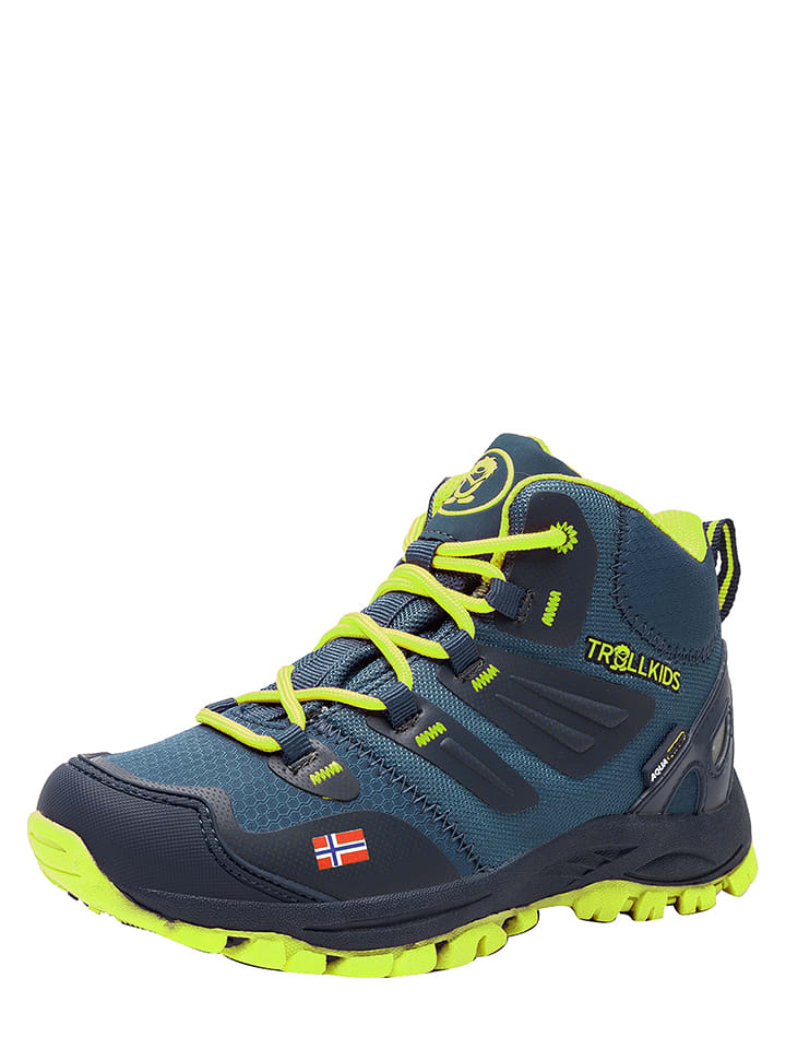 Trollkids Buty trekkingowe "Rondane Hiker Mid" w kolorze granatowym rozmiar: 35