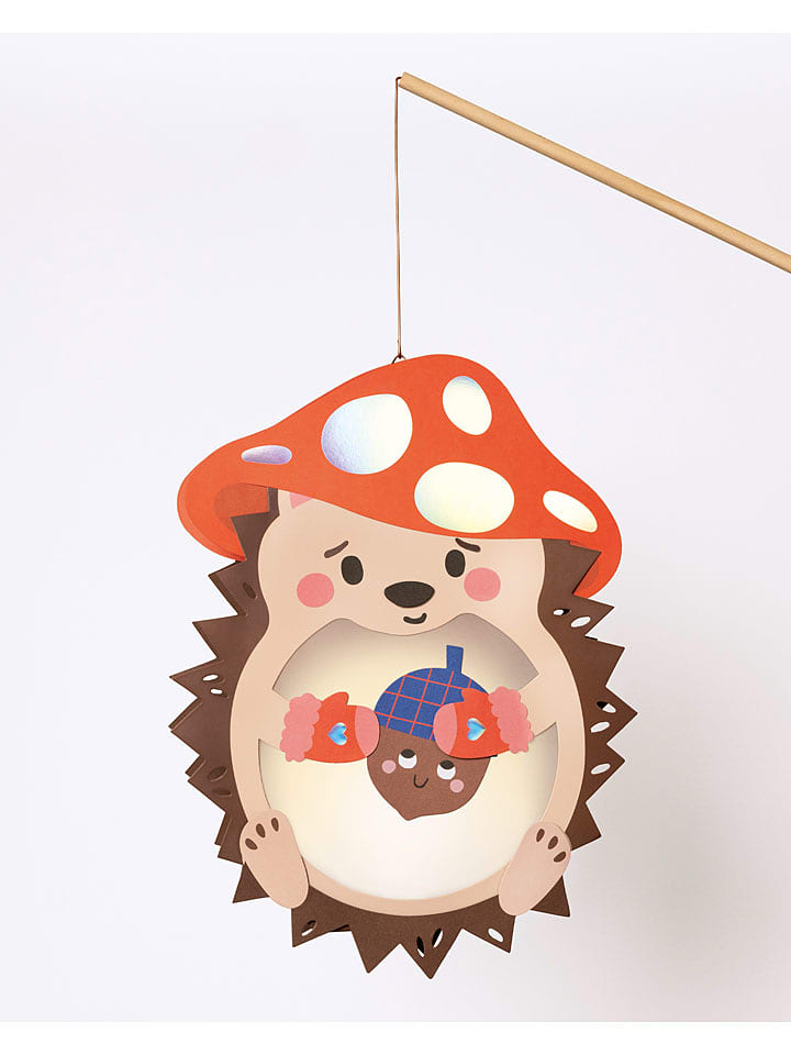 folia PAPER Zestaw w kolorze beżowo-brązowo-czerwonym do wykonania lampionu - 5+ rozmiar: onesize