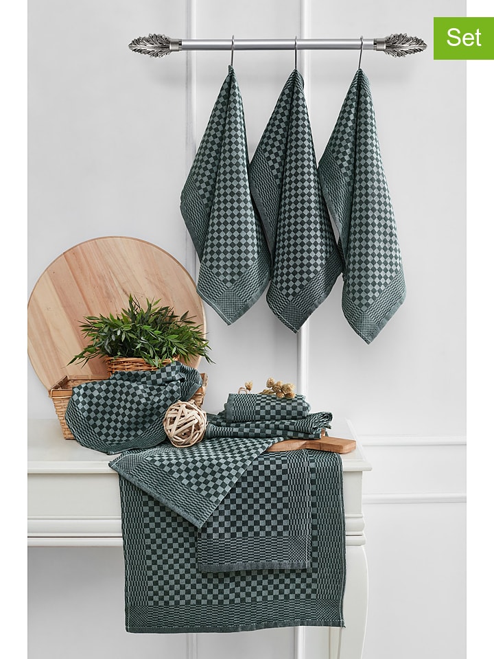 Violeta Home Ściereczki (10 szt.) w kolorze zielonym do naczyń - 60 x 40 cm rozmiar: onesize