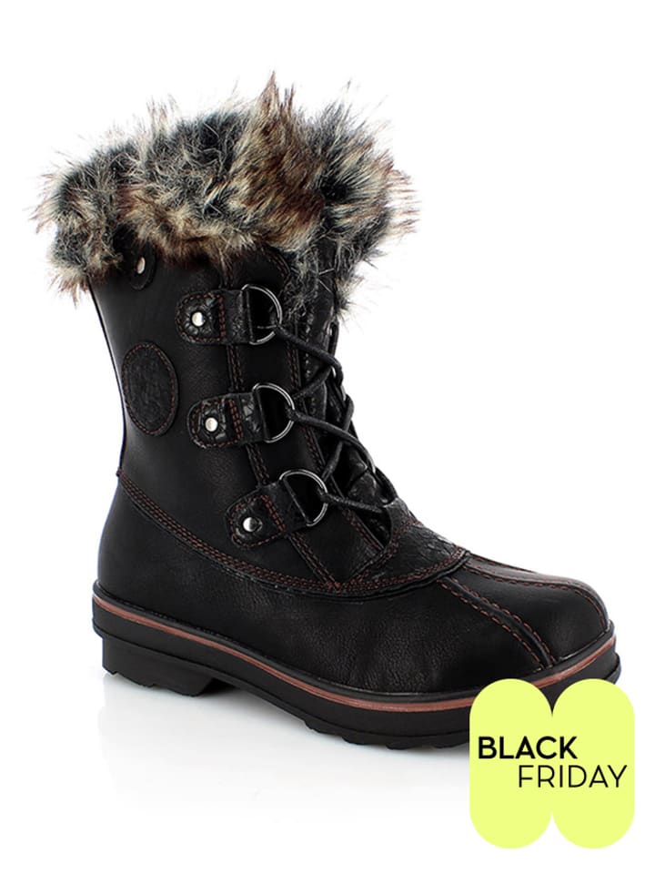 Kimberfeel Kozaki zimowe "Emmy" w kolorze czarnym rozmiar: 38