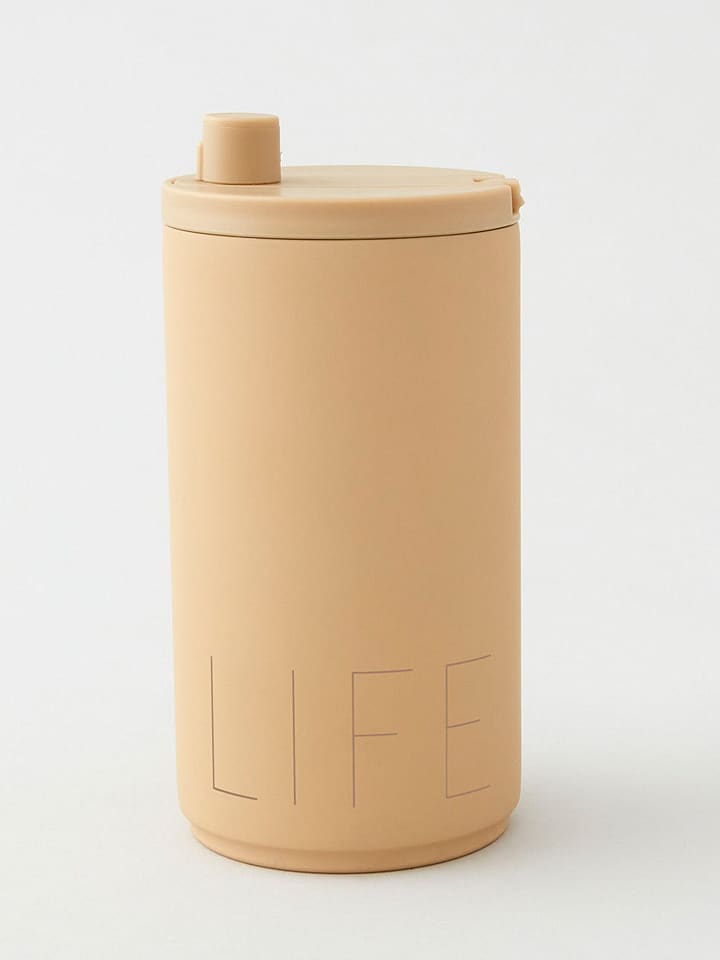 Design Letters Kubek termiczny "Life" w kolorze beżowym - 350 ml rozmiar: onesize