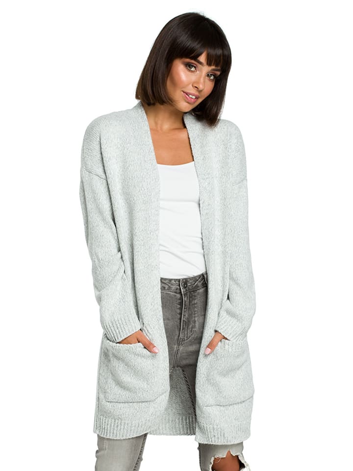 Be Wear Kardigan w kolorze jasnoszarym rozmiar: onesize