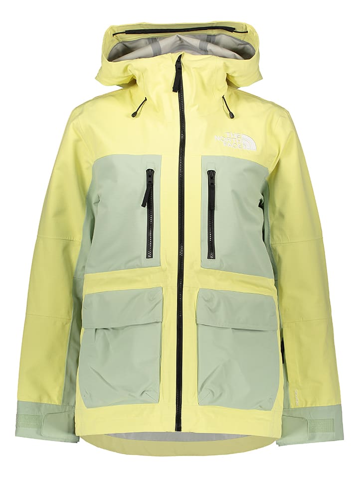 The North Face Kurtka narciarska "Dragline" w kolorze żółto-zielonym rozmiar: XS