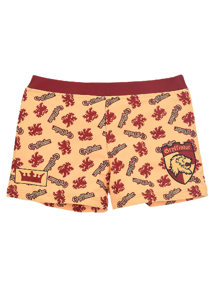 Harry Potter Kąpielówki "Harry Potter" w kolorze pomarańczowo-czerwonym rozmiar: 116