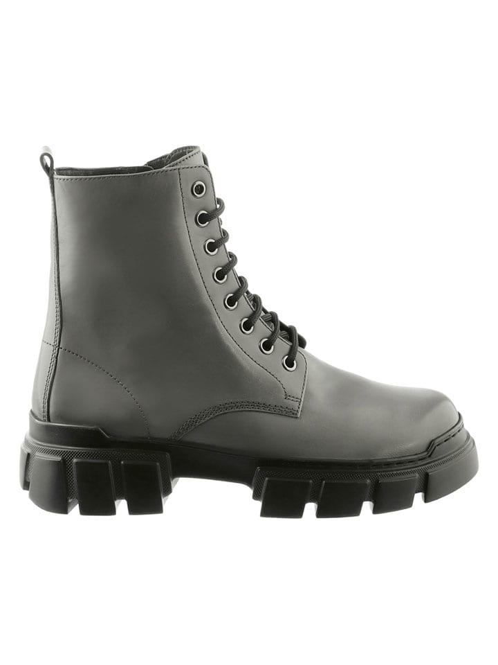 Högl Skórzane botki "Forrest" w kolorze szarym rozmiar: 38