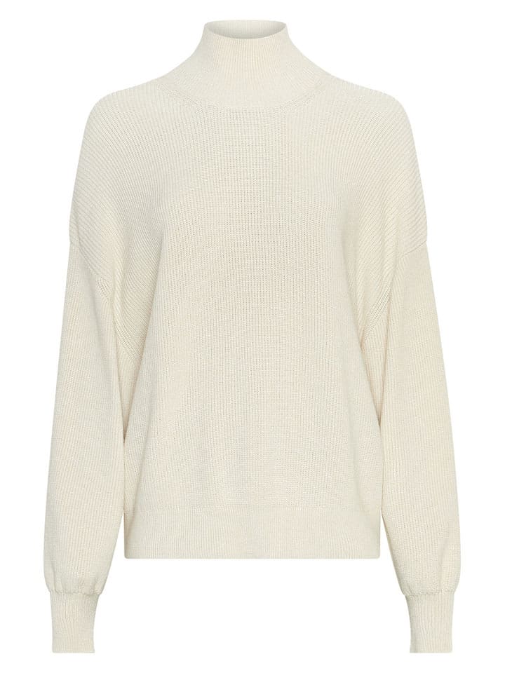 MOSS COPENHAGEN Sweter "Magnea" w kolorze kremowym rozmiar: M/L