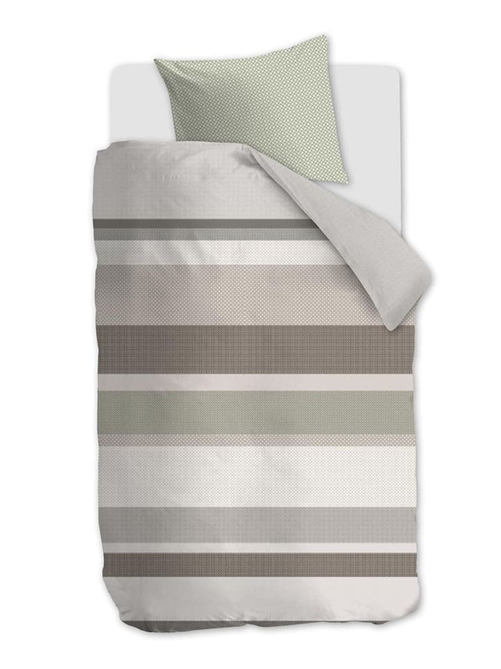 Beddinghouse Komplet pościeli satynowej "Audrie" w kolorze beżowym rozmiar: 200x200/220 cm