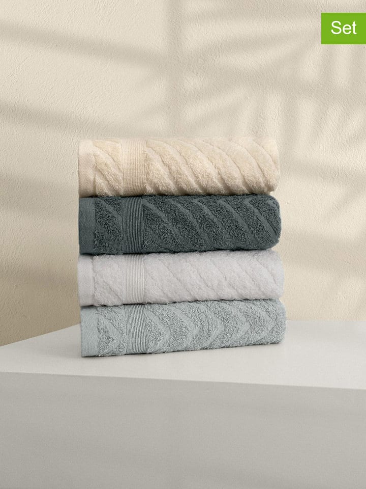 Elizabed Ręczniki (4 szt.) w różnych kolorach do rąk rozmiar: 50x90 cm