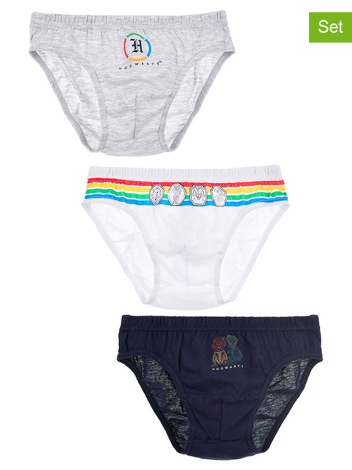 Harry Potter Slipki (3 pary) "Harry Potter" w różnych kolorach rozmiar: 104/110