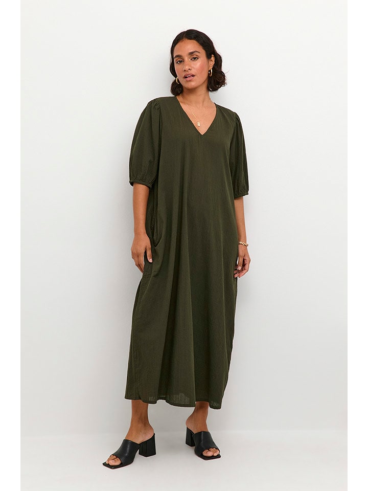 Kaffe Sukienka w kolorze ciemnozielonym rozmiar: 40