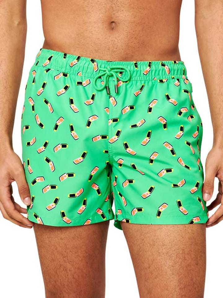 Happy Socks Szorty kąpielowe w kolorze zielonym rozmiar: M