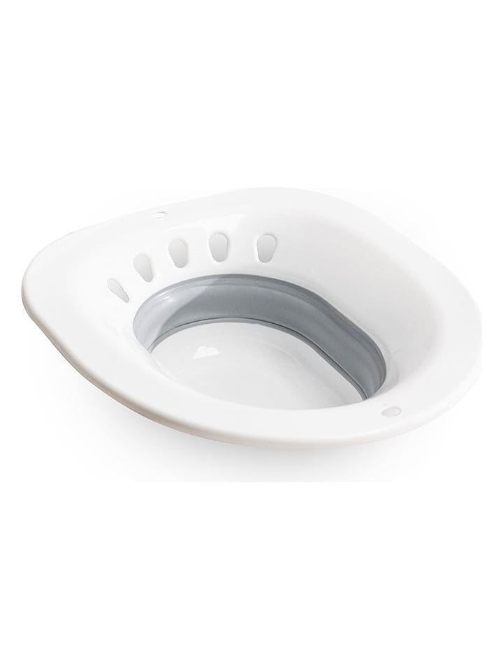 InnovaGoods Składany bidet w kolorze biało-szarym do toalety - 38 x 36 cm rozmiar: onesize