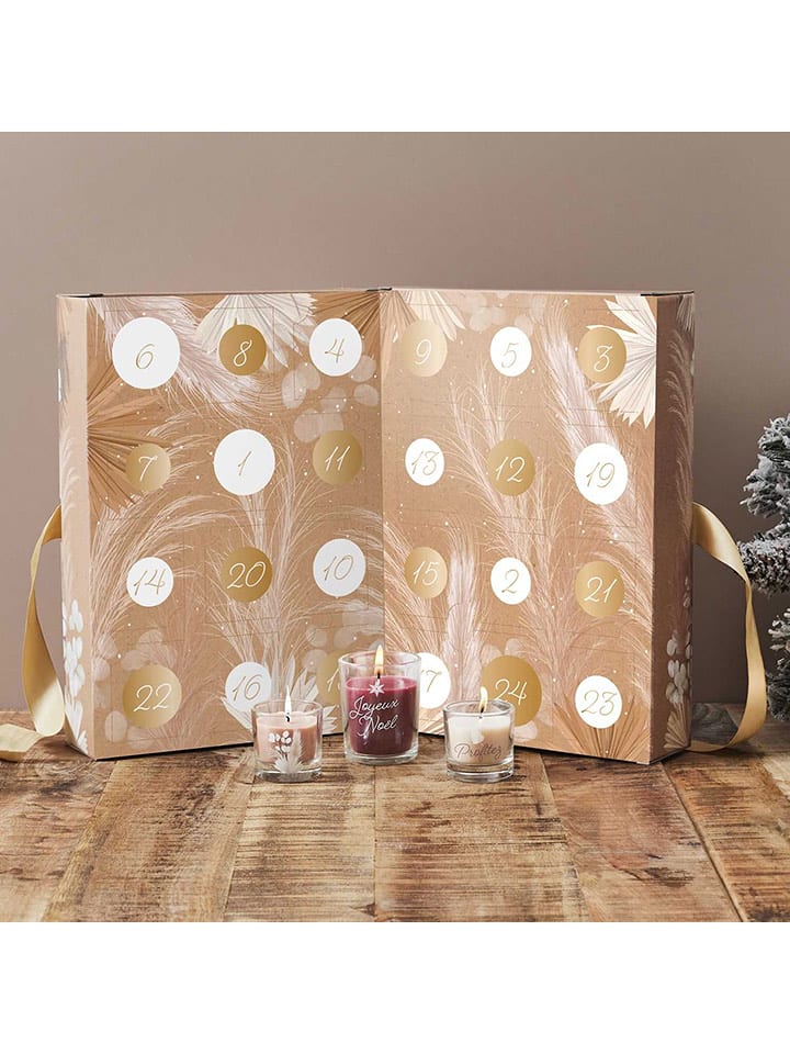 Make a Wish Kalendarz ze świecami w kolorze beżowym - wys. 30,5 x 21,4 cm rozmiar: onesize