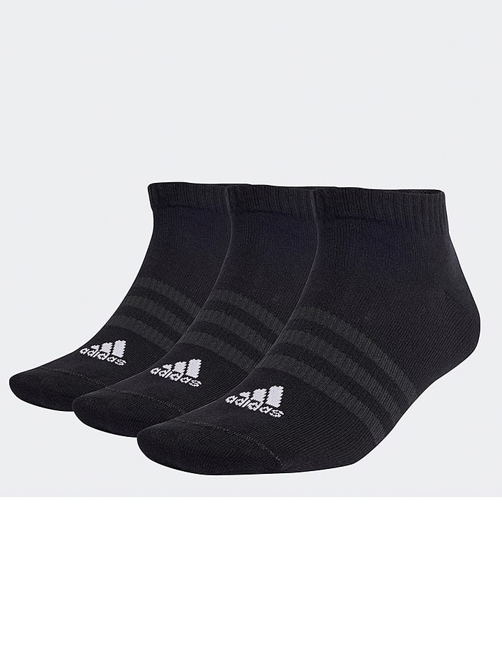 adidas Skarpety sportowe (3 pary) w kolorze czarnym rozmiar: L
