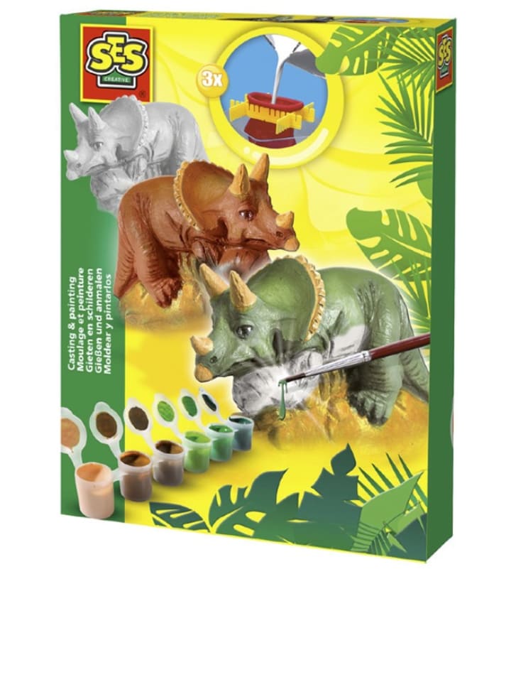 SES Zestaw do odlewów gipsowych "Triceratops" rozmiar: onesize