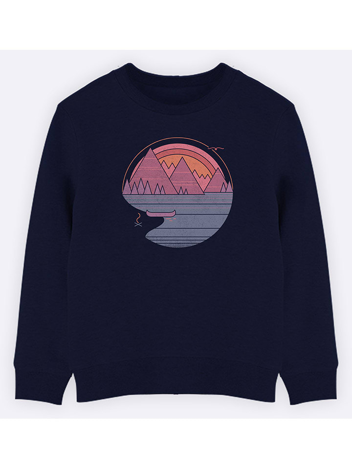 WOOOP Bluza "The mountains are calling" w kolorze granatowym rozmiar: 152