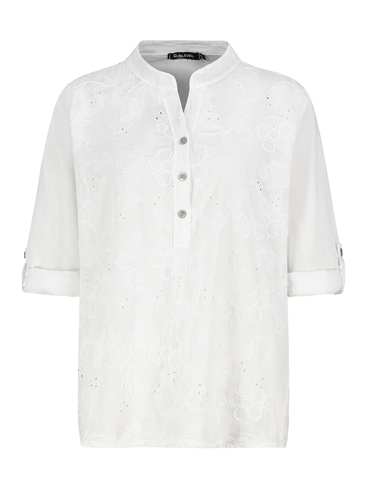 Sublevel Bluzka w kolorze białym rozmiar: M/L
