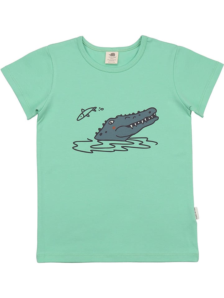 Walkiddy Koszulka w kolorze zielonym rozmiar: 110