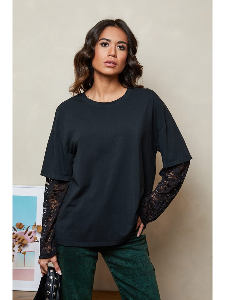 Joséfine Koszulka "Betsina" w kolorze czarnym rozmiar: L