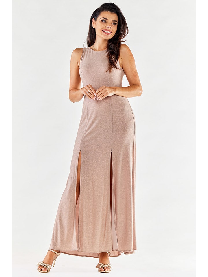 Awama Sukienka w kolorze beżowym rozmiar: XL