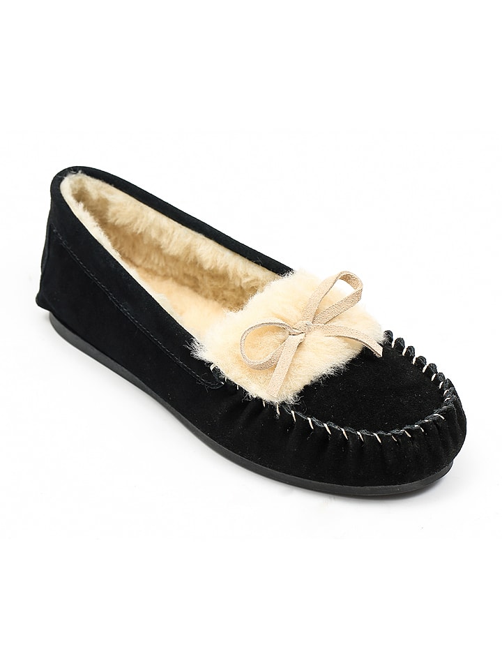 Gooce Skórzane mokasyny "Joia" w kolorze czarnym rozmiar: 37