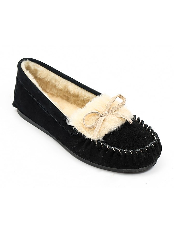 Gooce Skórzane mokasyny "Joia" w kolorze czarnym rozmiar: 37