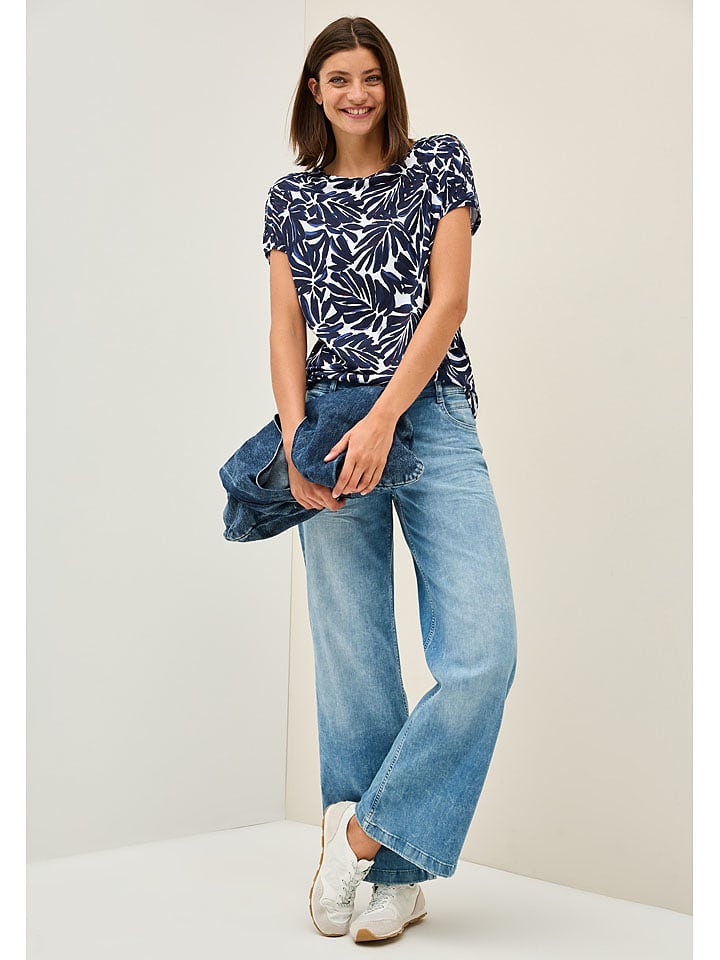 Cecil Koszulka w kolorze granatowo-białym rozmiar: M