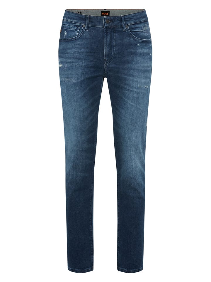 Hugo Boss Orange Dżinsy - Regular fit - w kolorze granatowym rozmiar: W40/L34