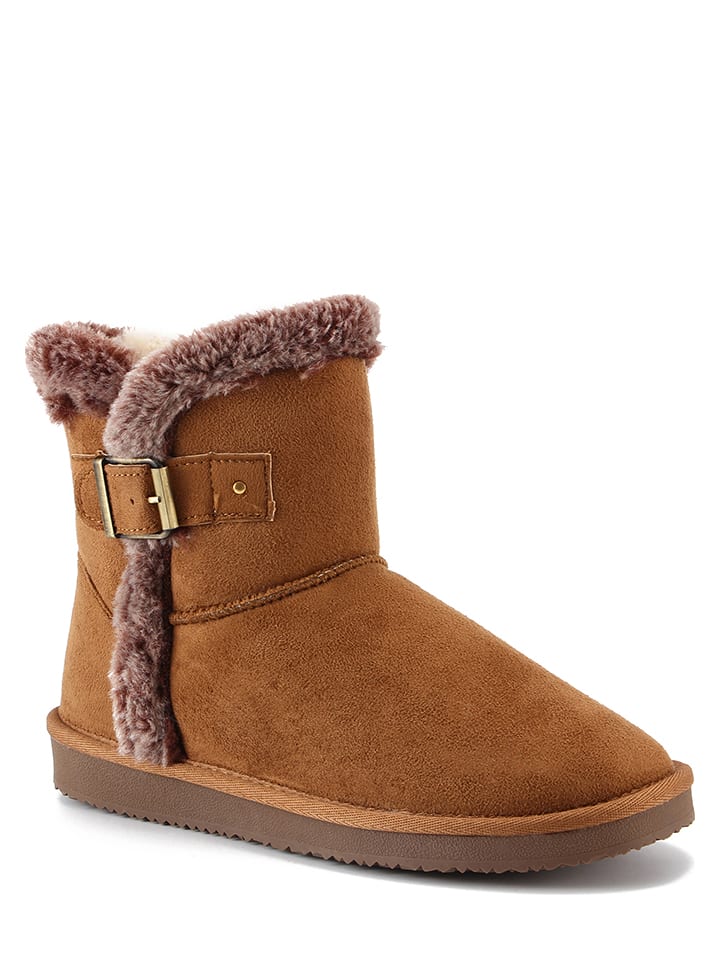 ISLAND BOOT Botki zimowe "Algoma" w kolorze jasnobrązowym rozmiar: 38