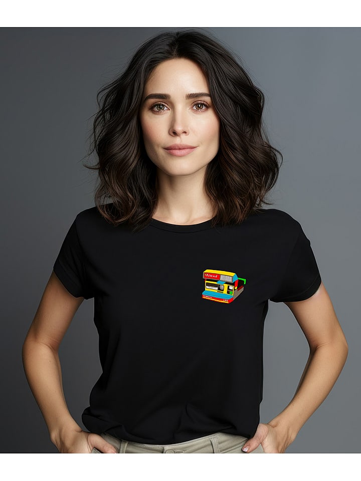 WOOOP Koszulka "Captures great moments" w kolorze czarnym rozmiar: XL