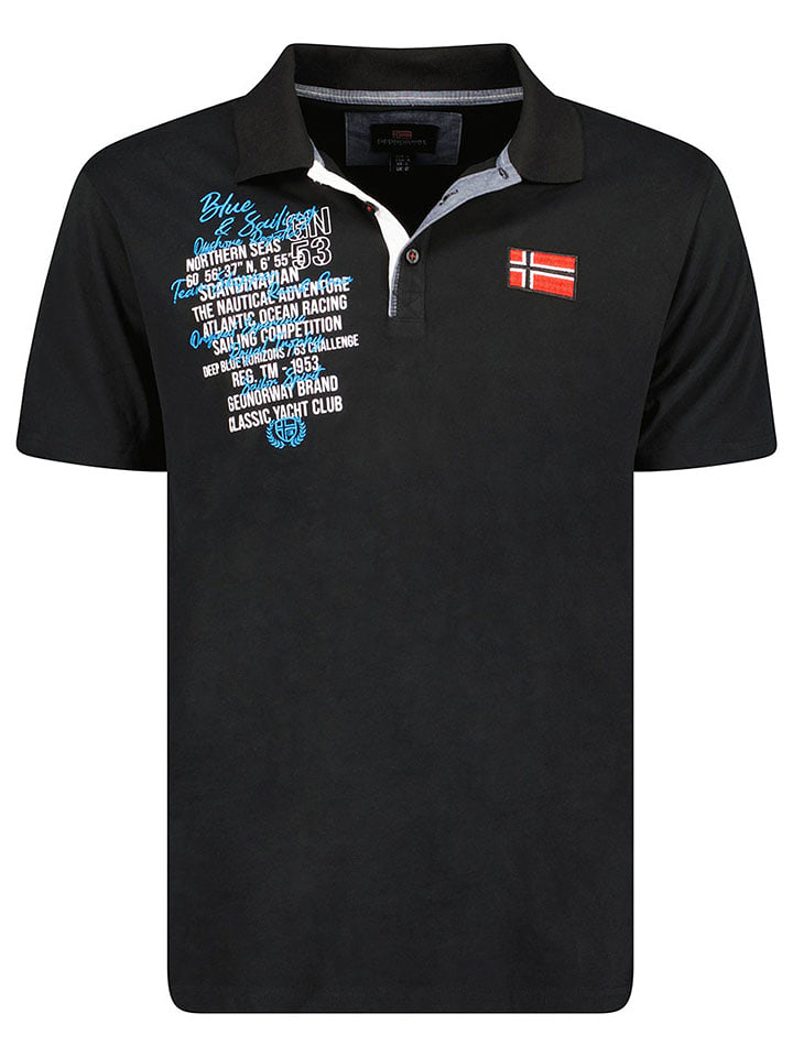 Geographical Norway Koszulka polo "Kancre" w kolorze czarnym rozmiar: 140