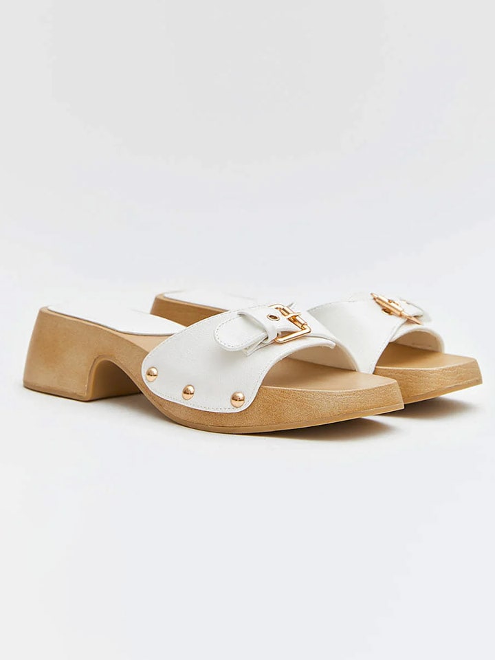 Bellucci Klapki w kolorze białym rozmiar: 36