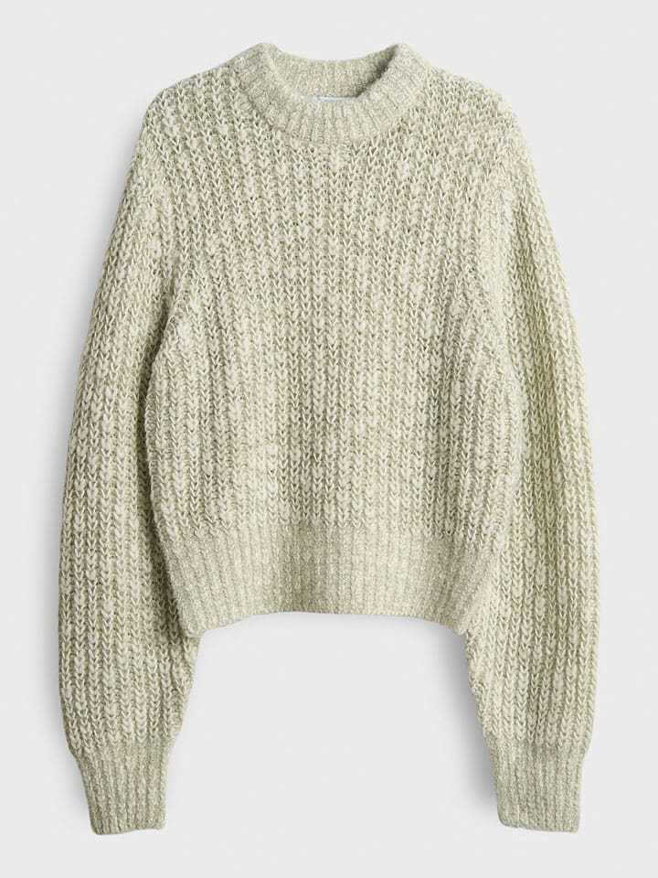 OPUS Sweter "Palizia" w kolorze zielonym rozmiar: 38