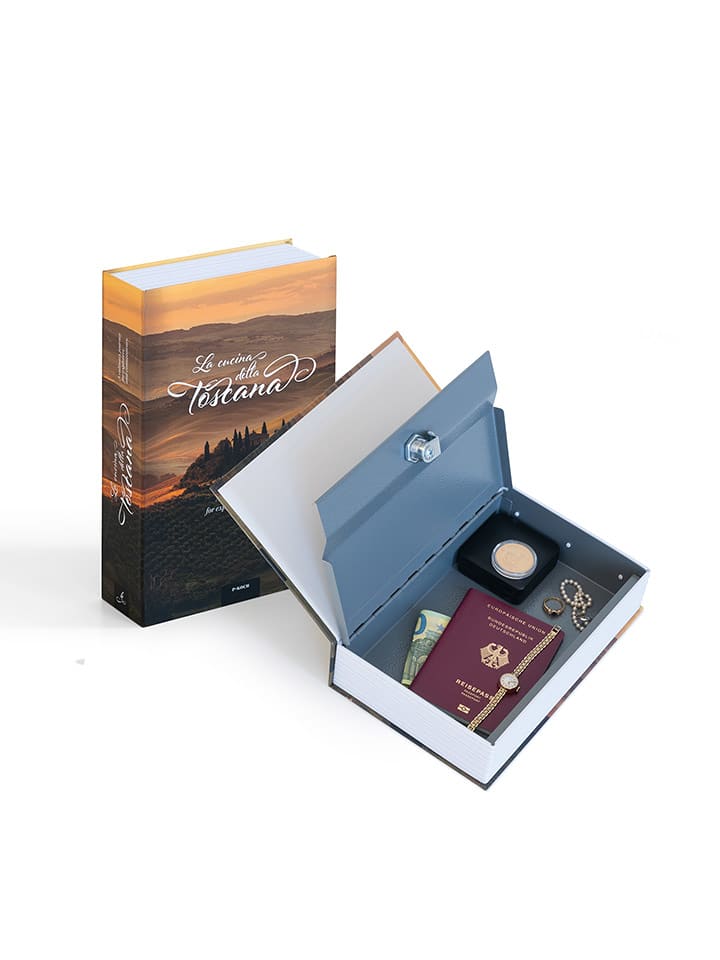 Leuchtturm Sejf-książka "Toscana" ze wzorem - 24 x 5,5 x 15,5 cm rozmiar: onesize