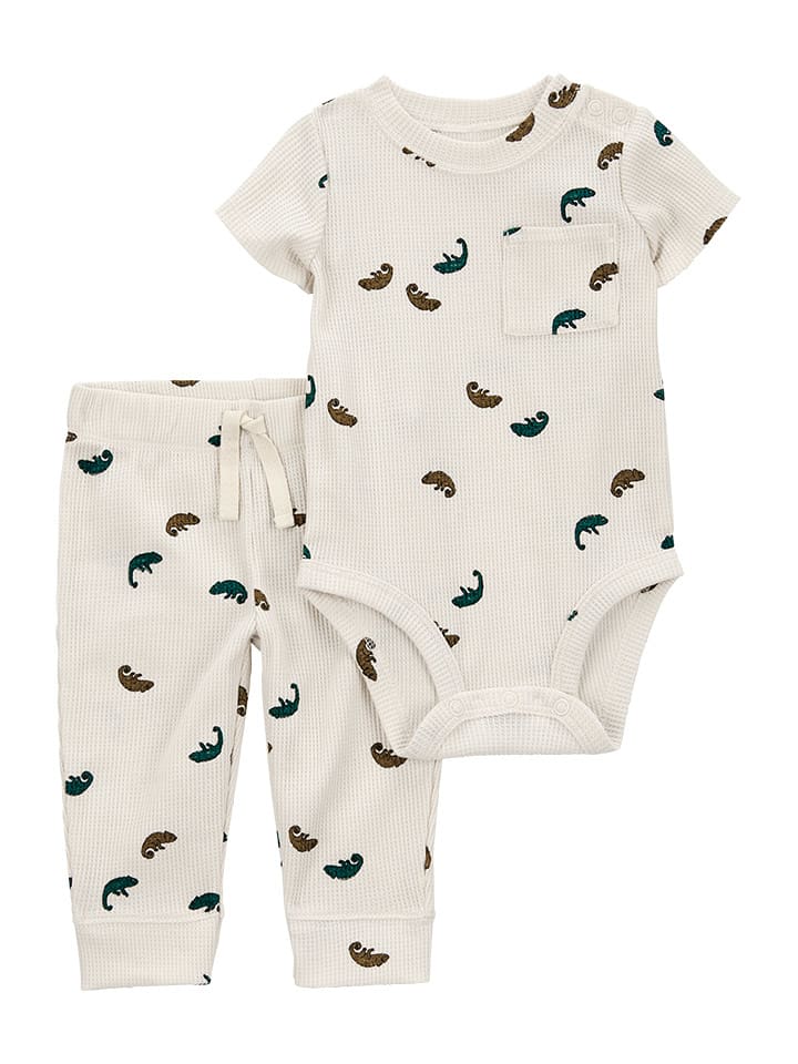 carter's 2-częściowy zestaw w kolorze kremowym rozmiar: 62